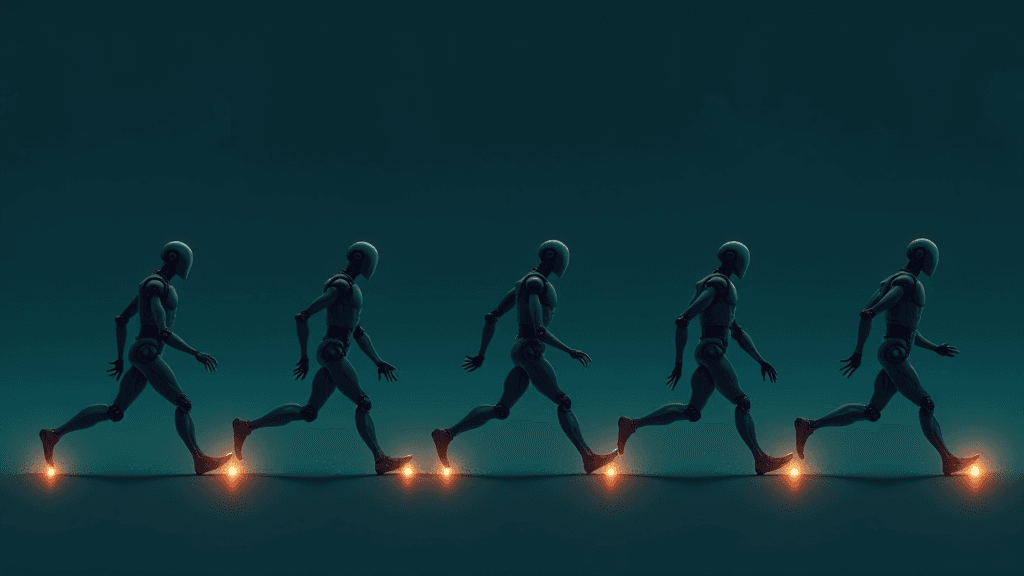 Apprentissage multi-allures pour robots humanoïdes par renforcement avec prior de mouvement adversarial sélectif