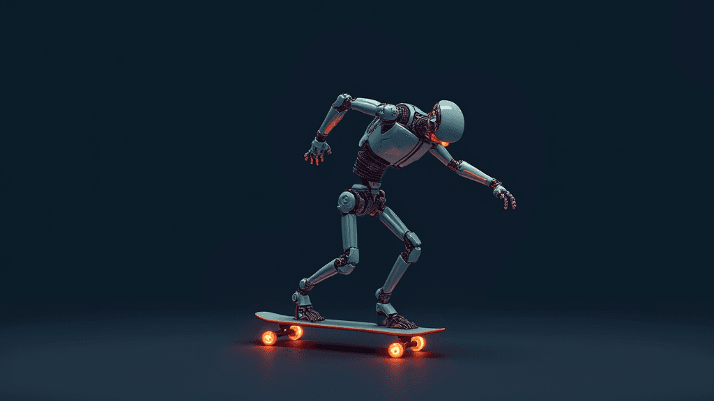 Apprentissage de politique par phases pour la conduite de skateboard par des robots quadrupèdes via modulation linéaire par caractéristiques