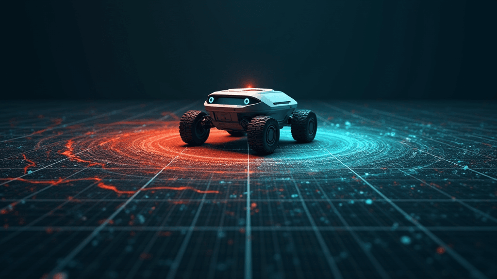 Cartographie sûre de champs scalaires par transformée de Hough et processus gaussiens