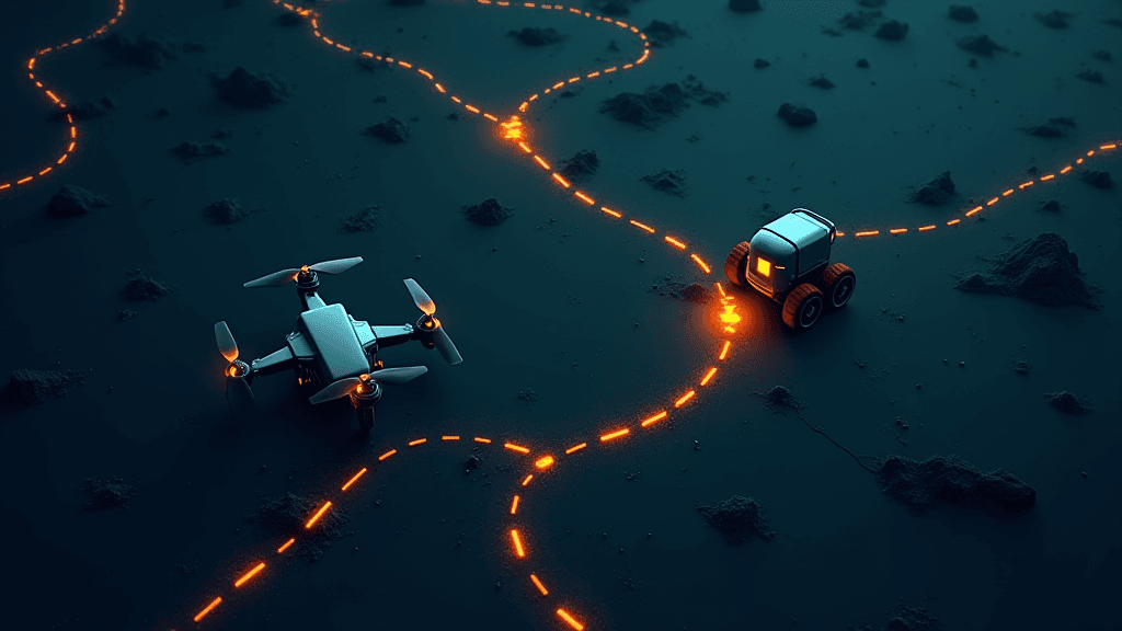 Coopération optimale UGV-UAV : partitionnement et inspection des plus courts chemins